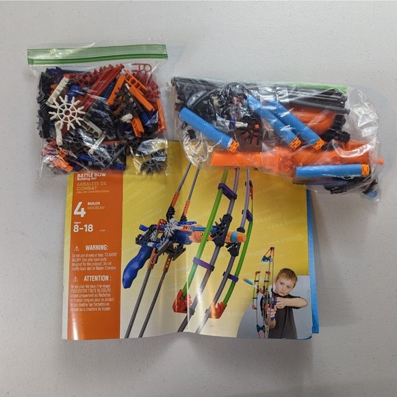 K’NEX Battle Bow Building Set K-Force Build And Blast - 100% Complete - Picture 5 of 10